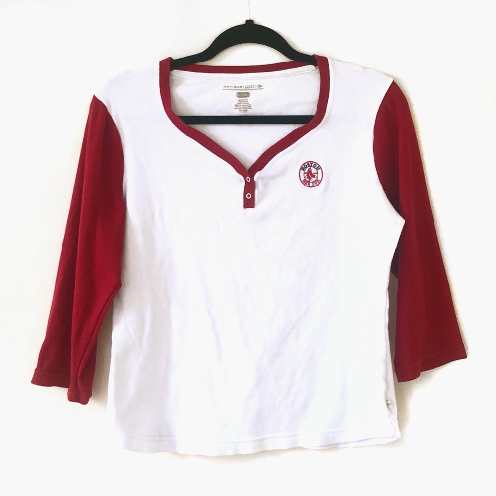 Antigua Boston Red Sox 3/4 Sleeve Raglan Top XL